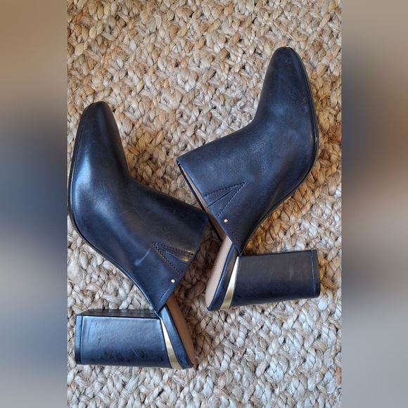 Calvin klein Heels black mules size 7.5 office basic bohoemian profesional 129 - Picture 3 of 8